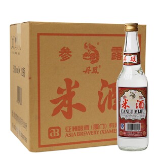 亚洲酒厂厦门丹凤酒参露米酒500ml*6瓶30度卤味腊肠用酒佐料米酒