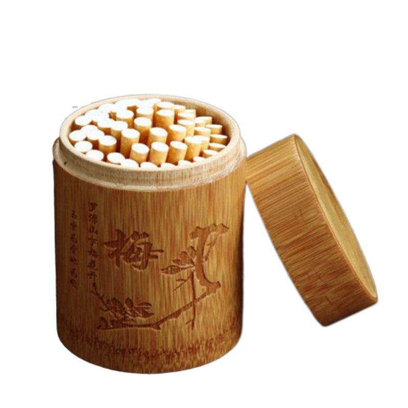 收纳车载烟盒竹木带盖烟盒