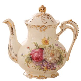 欧式手冲咖啡壶奶茶壶家用陶瓷咖啡壶套装冷水壶煮咖啡器具凉水壶