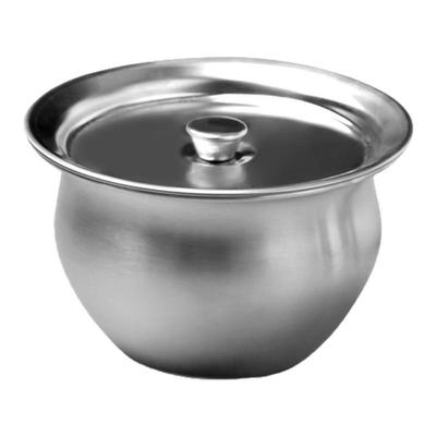 316不锈钢圆形蒸蛋碗带盖炖盅