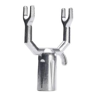 加厚铝合金衣叉配件替换头晾衣杆叉头衣杆头子家用收衣杆晾衣叉子