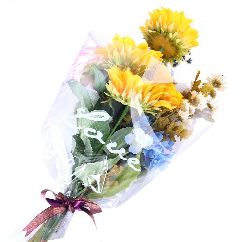 彩信情人节多支鲜花花束玫瑰袋