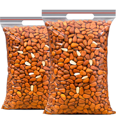 2025新货东北松子500g非特级特大颗粒手剥开口红松籽仁坚果批发