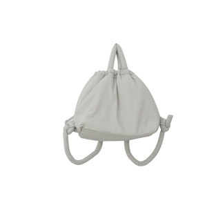 Lonslan BAG 2023秋冬新款小众夹棉绑绳多种背法单肩斜跨双肩包女