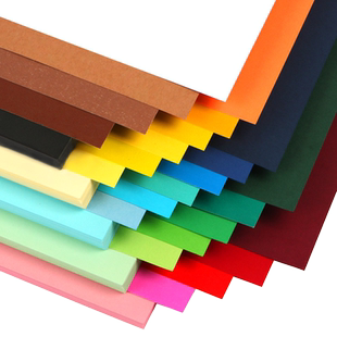 4k彩色卡纸彩纸4开卡纸手工幼儿园小学生儿童黑白色硬卡纸美术专用画画厚四开超大张红色绿色黄色diy纯色批发