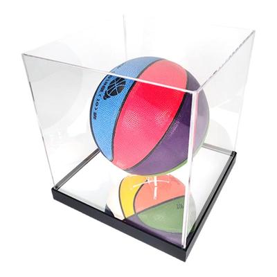 篮球盒亚克力收纳盒透明桌面防尘