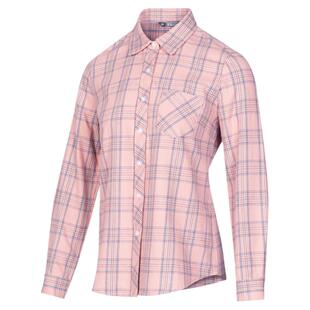 春秋纯棉长袖衬衣上衣外套大码宽松全棉粉色格子衬衫女横行道新款