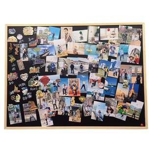 磁吸板挂式小黑板冰箱贴展示板磁性物品展示架创意家用电表箱装饰