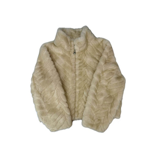 2025冬新短款皮草外套女金叶貂立领大衣轻奢仿水貂绒皮毛一体上衣