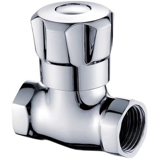 直通阀4分内外丝自来水管开关全铜热水器马桶止水阀内丝三角阀门