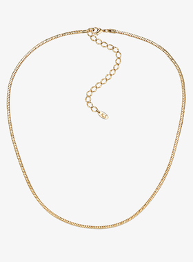 klienstone简约方形镀细款蛇骨链