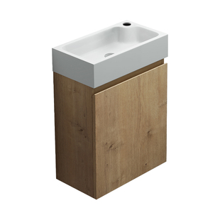 德国doporro 人造石小户型洗手盆一体洗漱台迷你洗脸池极窄浴室柜