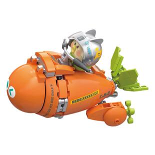 小鹦鹉BEBE第二弹积木车系列变形酷萌玩具拼装益智积木礼物