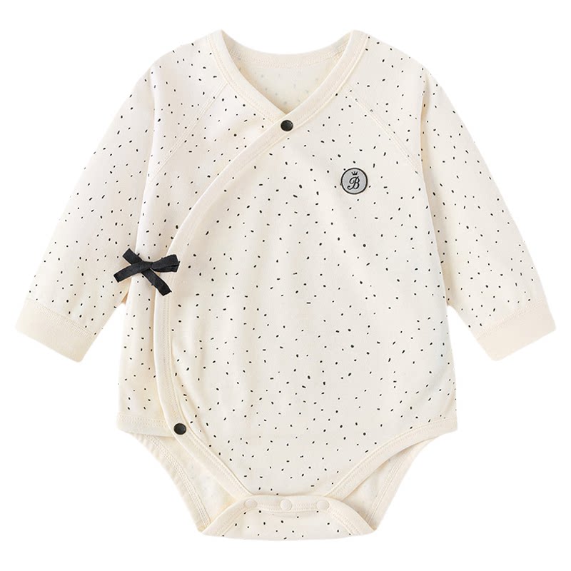 babylove【安心柔】新生儿包屁衣春秋季纯棉柔软初生宝宝三角哈衣