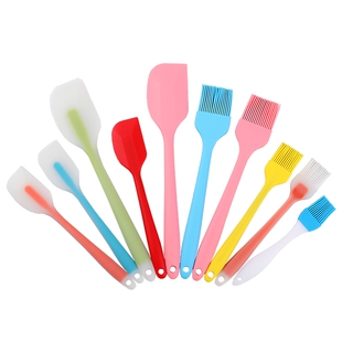 硅胶刷子长柄刮刀套装耐高温厨房刷锅刷子家用刷锅刷子长柄清洁刷