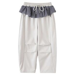 小菲特童装女童裤子春装薄款2026新款中大童女孩春季超好看阔腿裤