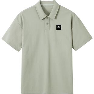 骆驼男装POLO衫男百搭翻领短袖春夏新款宽松透气户外弹力短袖上衣