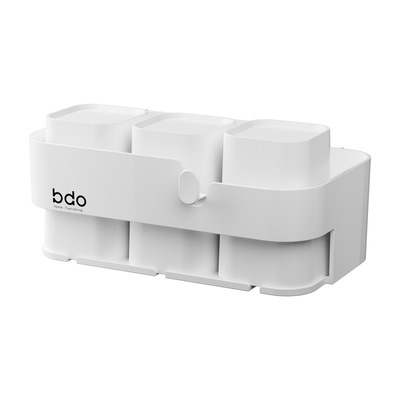 bdo多功能免打孔壁挂牙刷置物架