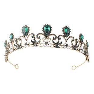 原创设计3A锆石皇冠女生生日加冕礼物精致甜美珍珠王冠女童发箍头