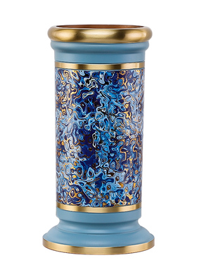 海之蓝黄铜用品佛前供奉香筒