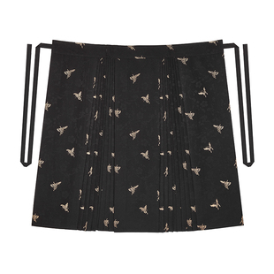 现货百蝶绘织造司原创明制汉服宋褙子外套立领衬衫暗纹织金马面裙