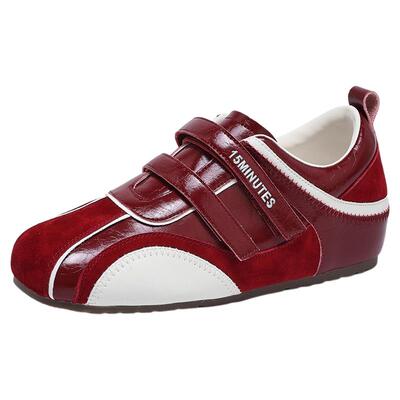 15mins红色增高赛车鞋女易穿脱