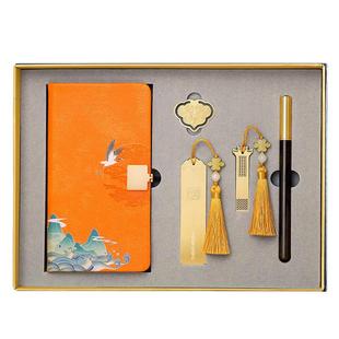 高档精致古风礼物金属书签签字笔记事本礼盒创意定制北京故宫文创产品古典中国风博物馆大学纪念品送老外