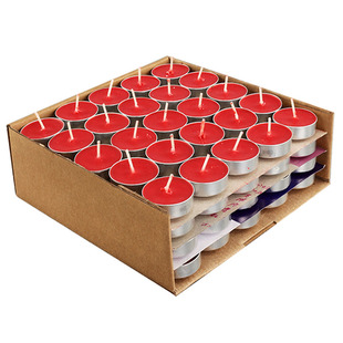 明德酥油灯3-4小时100粒蜡烛供佛灯供灯整箱植物无烟酥油灯家用