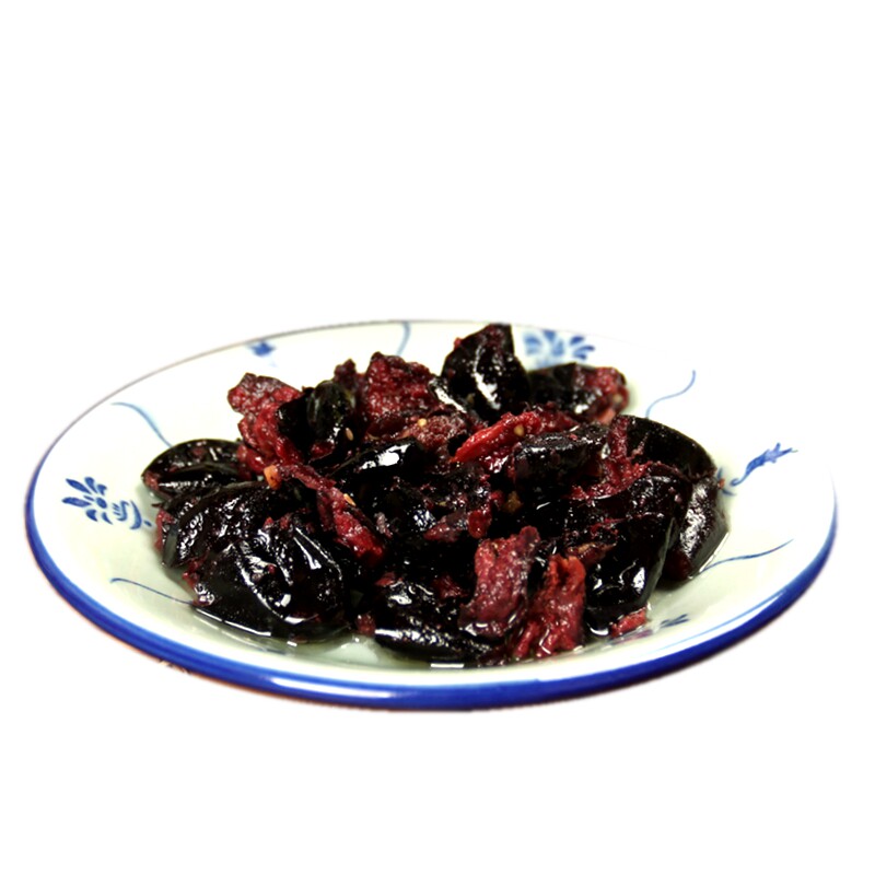 潮汕小菜潮州杂咸菜潮鸿芝麻油榄乌榄半黑橄榄早餐配粥送饭菜160g
