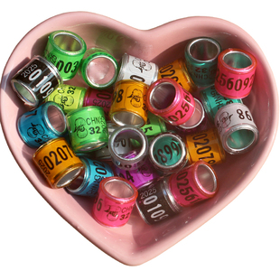 2026年鸽子脚环信鸽足环鸽子环火车头彩环鸽环脚圈识别环用品用具