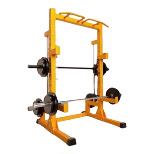 黑金刚龙门架健身器材史密斯深蹲架家用多功能卧推保护架训练器