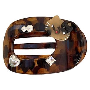 气质kt猫扁平抓夹不硌头发卡大号发夹女2025新款高端鸭嘴夹后脑勺