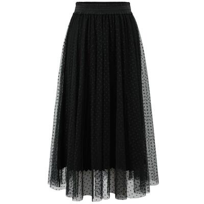 曼德诗中长百褶裙通勤