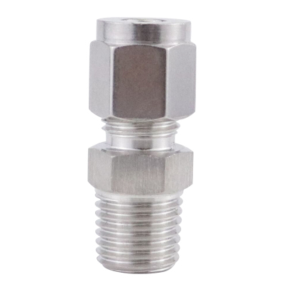 不锈钢卡套直通终端接头ZG螺纹