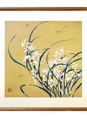 铜艺世家《蜂舞蕙兰》铜雕装饰画