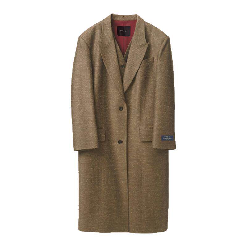 pushBUTTON秋冬女士时尚单排扣毛呢大衣银泰百货精品 301596