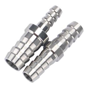 304不锈钢一字宝塔头接头气嘴皮管软管快速转接头双头变径对接