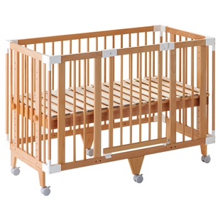 farska多功能婴儿床可拼接五合一大床新生儿实木成长型宝宝床边床