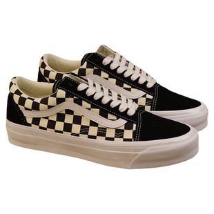 VANS范斯 Old Skool 36高端支线黑白棋盘格百搭板鞋VN000CQD2BO