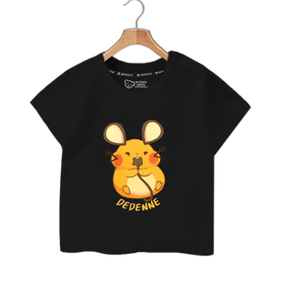 咚咚鼠精灵宝可梦联名游戏周边大中儿童装短袖T恤衫男女学生半袖