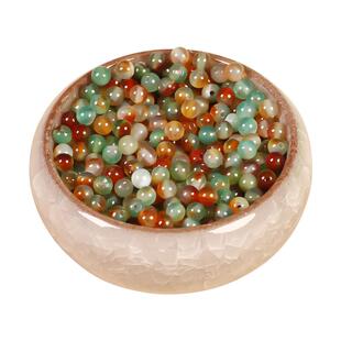 2/3/4mm天然红黑玛瑙小珠子散珠米珠diy黑色串珠手串手链隔珠配件