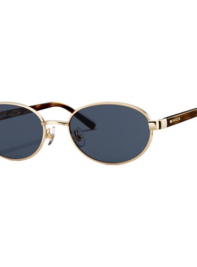 帕森金丝椭圆框太阳镜