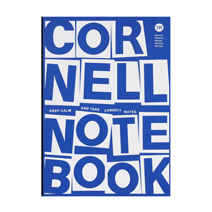 『言本文具』B5康奈尔笔记本横线版 高效课堂笔记5R记忆法学生文具考研英语好写不洇墨100克纸张书脊裱布80张