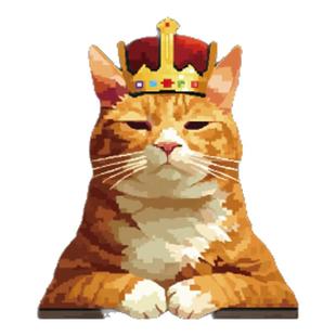 RETLPER反光车贴 原创 猫主子的守护 看车的懒散猫皇汽摩防水贴纸