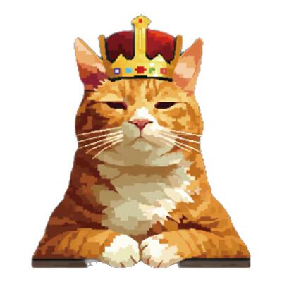 RETLPER反光车贴 原创 猫主子的守护 看车的懒散猫皇汽摩防水贴纸