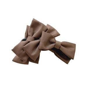 韩系气质蝴蝶结扭扭夹扎高马尾固定发夹女后脑勺盘发卡夹子香蕉夹