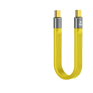 双typec数据线100w全功能雷电3公对公转母USB3.1短线高速传输40Gbps移动硬盘盒连接电脑OTG转接线充电宝CTOC