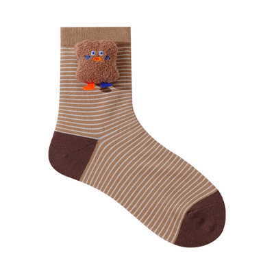 Himade女立体玩偶卡通中筒袜童趣