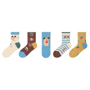 男童袜子儿童春秋薄款新疆长绒棉袜男孩秋冬中筒袜男宝宝秋季童袜