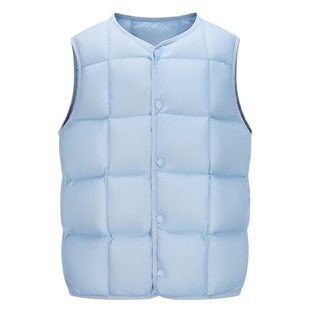 红豆童装儿童羽绒服内胆2025秋冬新款男女童保暖轻薄防寒鸭绒背心